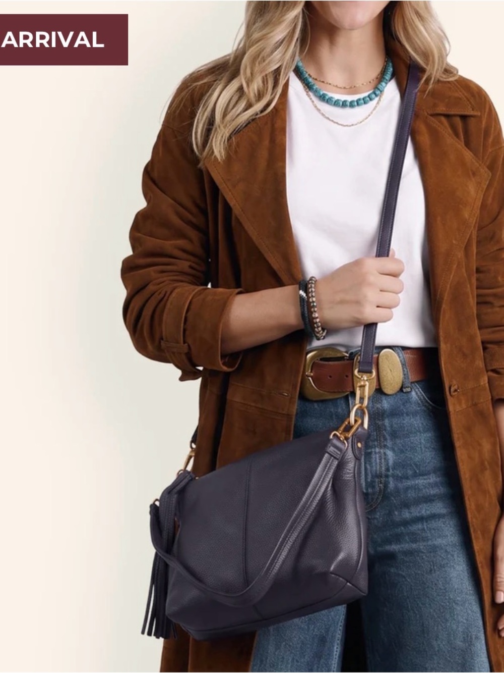 Kori Hobo Shoulder In Pebbled Leather - Picture 2 of 4